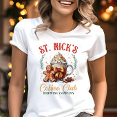 T-shirt En Tri-matière St. Nick's Coffee Club Gingerpain Noël