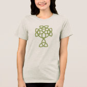 T-shirt En Tri-matière St. Patrick Celtic Cross | Trinity Knot & Quote (Recto)