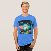 T-shirt En Tri-matière Stained Glass Little Fairy With Dragonfly (Recto plein)