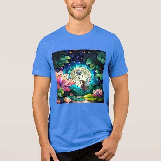T-shirt En Tri-matière Stained Glass Little Fairy With Dragonfly (Recto)