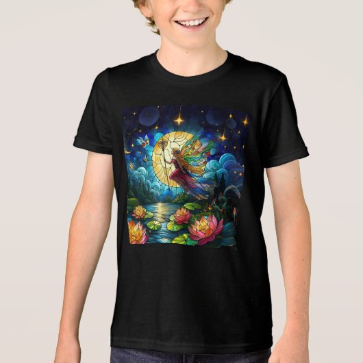T-shirt En Tri-matière Stained Glass Moonlight Flight Fairy  (Recto)