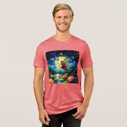 T-shirt En Tri-matière Stained Glass Moonlight Flight Fairy  (Recto plein)