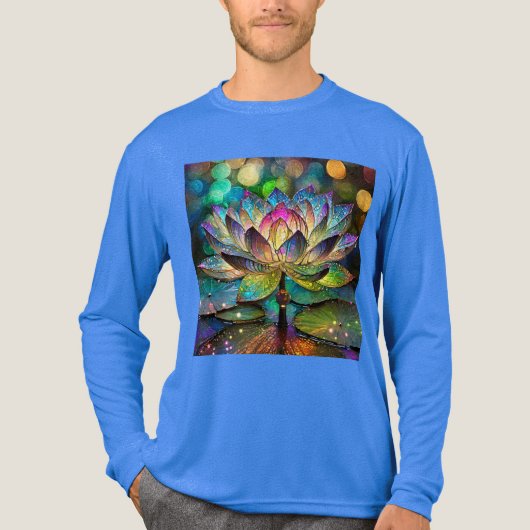 T-shirt En Tri-matière Stained Glass Vibrant Lotus Flower (Recto)