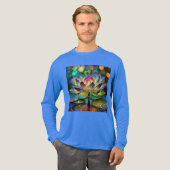 T-shirt En Tri-matière Stained Glass Vibrant Lotus Flower (Recto complet)