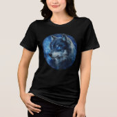 T-shirt En Tri-matière Starlight Gaze Cosmic Wolf Art (Recto)