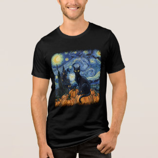 T-shirt En Tri-matière Starry Feline Night