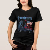 T-shirt En Tri-matière Statue of Liberty US 250 Years Anniversary  (Recto)