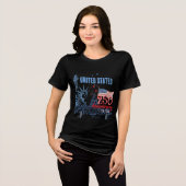 T-shirt En Tri-matière Statue of Liberty US 250 Years Anniversary  (Recto plein)
