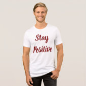 T-shirt En Tri-matière Stay Positive T-shirt (Recto plein)
