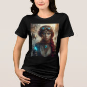 T-shirt En Tri-matière Steampunk Victorian Industrial Lady Aventuentures (Recto)
