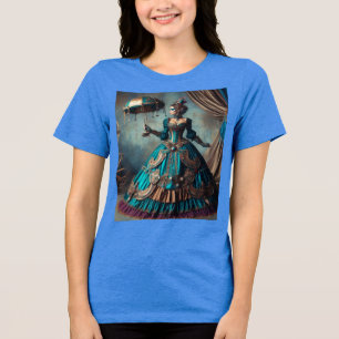 T-shirt En Tri-matière Steampunk Vintage Victorian Lady Circus