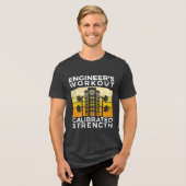 T-shirt En Tri-matière STEM Gym, Engineer's Workout, Calibrated Strength (Recto plein)
