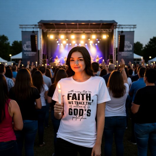 T-shirt En Tri-matière Step in Faith God's Perfect Plan