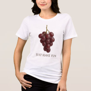 T-shirt En Tri-matière Sticker au raisin amusant - Conception de fruits m