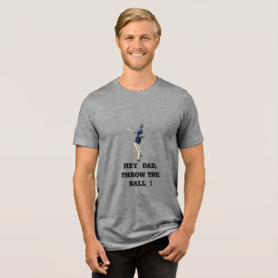 T-shirt En Tri-matière Sticker de baseball père et fils - sport père fils