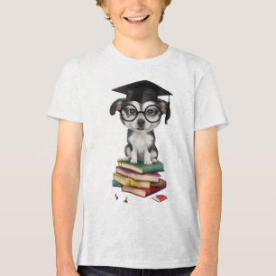 T-shirt En Tri-matière Sticker pour chien Smart Graduation - Coupe mignon