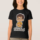 T-shirt En Tri-matière Sticker pour enfant avec lunettes - "Restez focali (Recto)