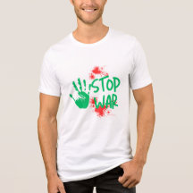 Stop War – Bold Handprint Anti-War Graphic Design