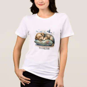T-shirt En Tri-matière Stress De Chiot Reposant Moins