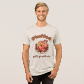 T-shirt En Tri-matière Stuffed with Gratitude Funny Thanksgiving Turkey (Recto plein)