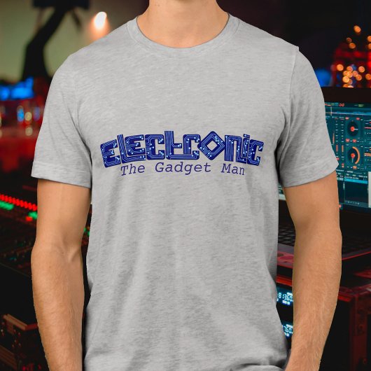 T-shirt En Tri-matière Style électronique bleu PCB style le gadget homme 