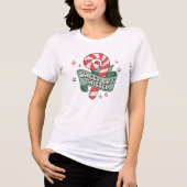 T-shirt En Tri-matière Sucre de canne rétro doux mais tordu Noël (Recto)