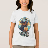 T-shirt En Tri-matière Summer Vibes Dog – Cool Beach Mood Tee (Edit) (Recto)