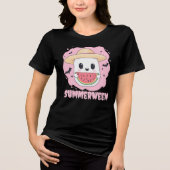 T-shirt En Tri-matière Summerween Cute Ghost Watermelon Summer (Recto)