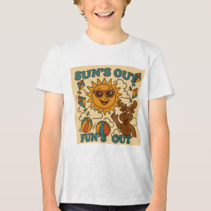T-shirt En Tri-matière Sun’s Out, Fun’s Out ! - Tee d'été pour enfants ré
