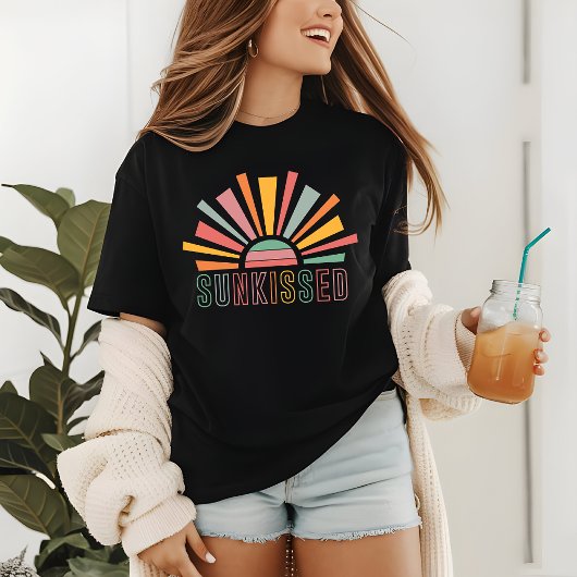 T-shirt En Tri-matière Sunkissed Retro Sun Summer Beach Holiday