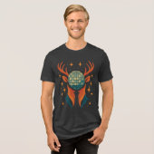 T-shirt En Tri-matière Super Deer Head - Disco Ball Forest Spirit Shirt (Recto plein)