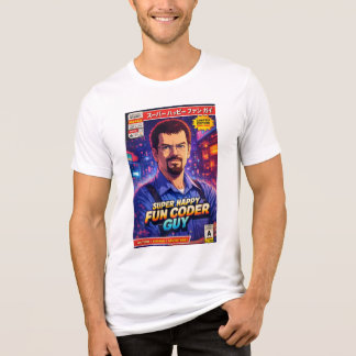 T-shirt En Tri-matière Super Happy Fun Coder Guy Cover Art No. Un