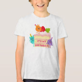 T-shirt En Tri-matière Super simple | Chiffres de bosse gâteau d'annivers (Recto)
