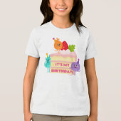 T-shirt En Tri-matière Super simple | Chiffres de bosse gâteau d'annivers (Recto)