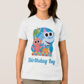 T-shirt En Tri-matière Super simple | Finny Shark Confetti Anniversaire (Recto)