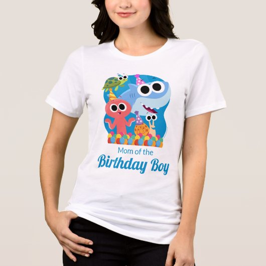 T-shirt En Tri-matière Super simple | Finny Shark Confetti Anniversaire (Recto)