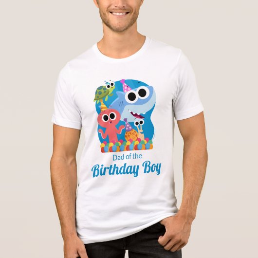 T-shirt En Tri-matière Super simple | Finny Shark Confetti Anniversaire (Recto)