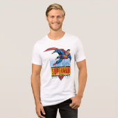 T-shirt En Tri-matière Superman avec paysage urbain (Recto plein)