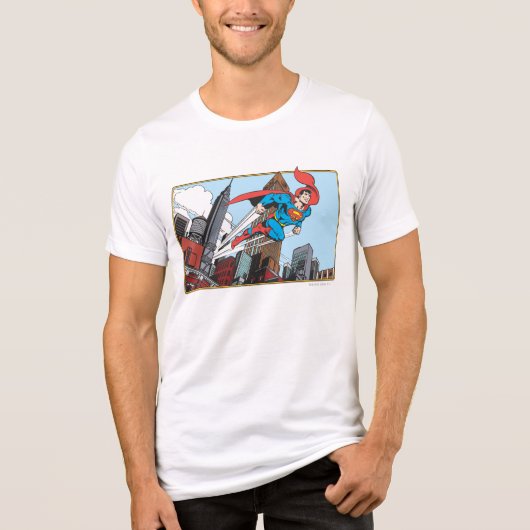 T-shirt En Tri-matière Superman et gratte-ciels (Recto)