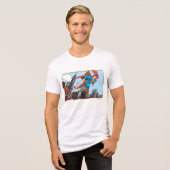 T-shirt En Tri-matière Superman et gratte-ciels (Recto plein)
