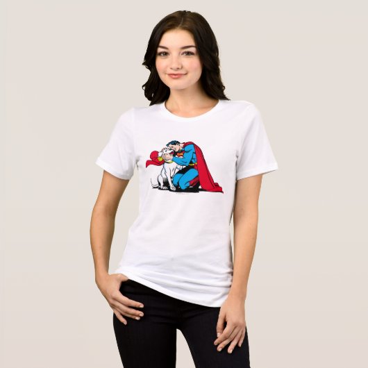 T-shirt En Tri-matière Superman et Krypto (Recto plein)