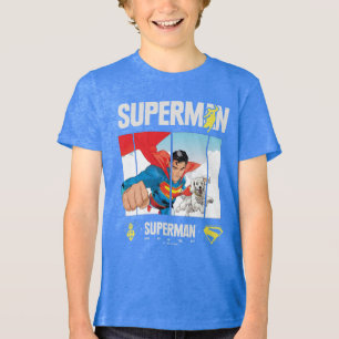 T-shirt En Tri-matière Superman et Krypto prennent l'avion