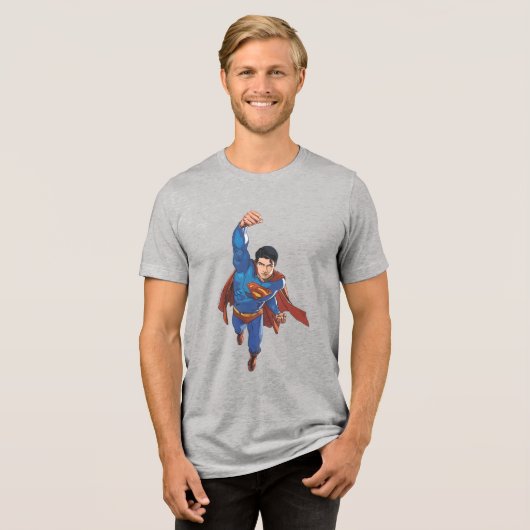 T-shirt En Tri-matière Superman Flying Forward (Recto plein)