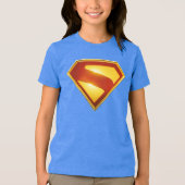 T-shirt En Tri-matière Superman Golden S Shield brillance (Recto)