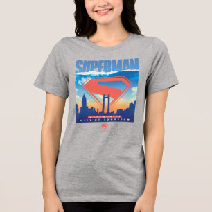 T-shirt En Tri-matière Superman Metropolis Skyline