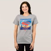 T-shirt En Tri-matière Superman Metropolis Skyline (Recto plein)