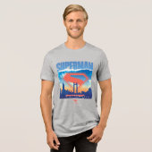 T-shirt En Tri-matière Superman Metropolis Skyline (Recto plein)