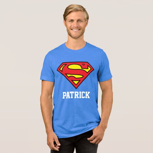 T-shirt En Tri-matière Superman | Nom personnalisé (Recto plein)