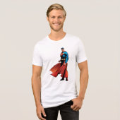 T-shirt En Tri-matière Superman regarde devant (Recto plein)