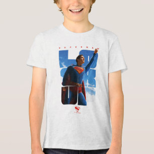 T-shirt En Tri-matière Superman regarde Pose